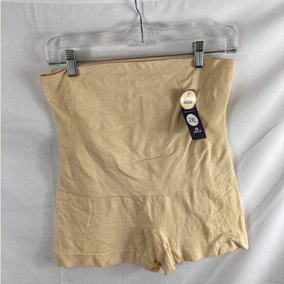 NWT Empetua All Day high Waisted Shaper Boyshort Tan 2XL - Picture 2 of 4